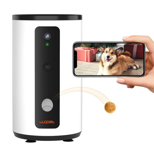 WOPET Dog Camera D01 Plus: 5G WiFi Pet Camera with Treat Tossing, 1080P HD with Night Vision for Pet Viewing, Two Way Audio Communication Designed for Dogs and Cats, Monitor Your Pet Remotely