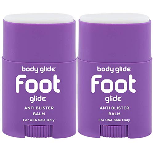 Body Glide Foot Anti Blister Balm, 0.80oz 2-pack (USA Sale Only), blister prevention for heels, shoes, cleats, boots, socks, and sandals.