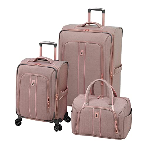 London Fog Newcastle 3 Piece Set, Rose Charcoal, 17', 20' and 28'