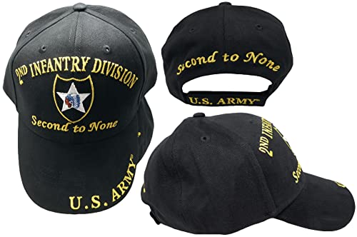 Moon US Army 2ND Infantry Division ID Second to None Embroidered Hat Cap Indian Head Premium Quality Dad Hat for Men Women