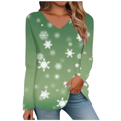 Generic Christmas Tee Shirts Christmas Sweater Poncho Sweater Women Oversized Sweatshirts for Women Loose Fit Fall Outfits Women Trendy Womens Shirts Dressy Casual,Green,3X-Large