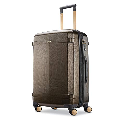 Hartmann Century Deluxe Hardside Expandable Medium Checked Luggage with Spinner Wheels, Bronze