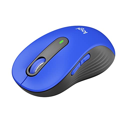Logitech Signature M650 L Full Size Wireless Mouse - For Large Sized Hands, 2-Year Battery, Silent Clicks, Customizable Side Buttons, Bluetooth, for PC/Mac/Multi-Device/Chromebook - Classic Blue
