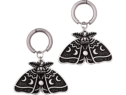 Sacina Goth Luna Moth Earrings, Butterfly Earrings, Goth Earrings, Halloween Earrings, Halloween Christmas Jewelry Gift For Women