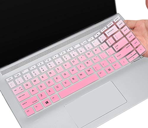 Keyboard Cover for HP ProBook 440 445 G5 G6 G7 G8 14', HP ProBook x360 440 G1 14', HP ProBook 640 G4 G5 G7 G8 14', HP ProBook 430 G5 Notebook Keyboard Protective Skin, Ombre Pink