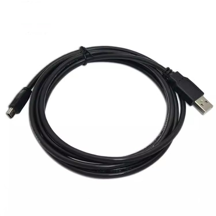 HONGKEYUAN Suitable for USB-TK6100 Programming Cable Touch Screen TK6100,TK6102 Connecting to PC Programming Uploading and Downloading Programs USB Port Black ：1.5m Cables