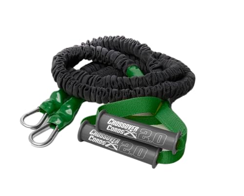 Crossover Symmetry Crossover Cords - Shoulder Resistance/Exercise Bands - Perfect for Warmups, Arm Care, Rotator Cuff Exercise or Physical Rehab from Injury - One Set of 2 Cords