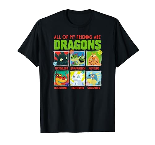 How To Train Your Dragon 3 Hidden World Dragon Friends T-Shirt
