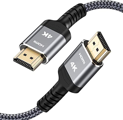 Highwings 4K@60Hz HDMI Cable 10ft, 2.0 18Gbps HDMI Cable Nylon Braided - Supports Ethernet, 4K HDR, 2160p 1080p 3D HDCP 2.2 ARC HDTV Projector Monitor PS 3/4 Blu-ray