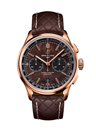 Breitling Premier B01 Chronograph 42mm Bentley Centenary Limited Edition Unique Brown Burl Elm Dial Solid Rose Gold Watch RB01181A1Q1X1