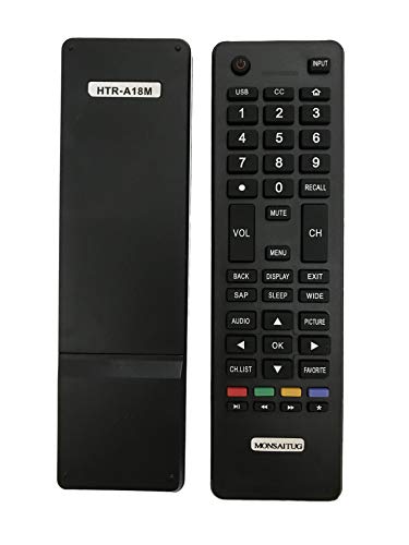 Replacement Remote Control for Haier HTR-A18M 24D2000 LE24F33800 32D3000 LE32F32200 32F2000B LE39M600M80 LE39F32800A 55D3550 55E3500 55E5550 50D3505 50UG6550G 65D3550 65UF2505 TV