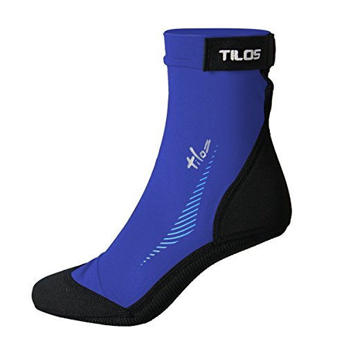Tilos Sport Skin Socks for Adults and Kids, Protect Against Hot Sand & Sunburn for Water Sports & Beach Activities (4XS, Blue)