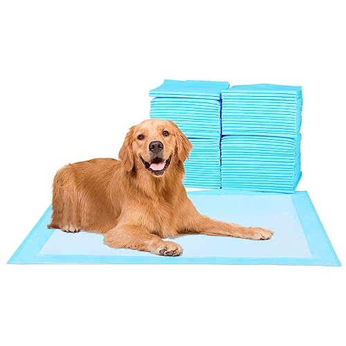 Super-Absorbent Waterproof Dog and Puppy Pet Training Pad, Housebreaking Pet Pad, 50-Count Small-Size, 17.1’’X23.6’’, Blue