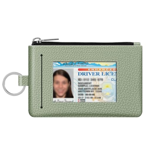 Fintie Zip ID Case Card Holder, Slim Coin Purse Wallet RFID Blocking Change Pouch with Key Chain