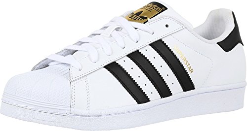 adidas Originals mens Superstar Sneaker, White/Core Black/White, 10.5 US