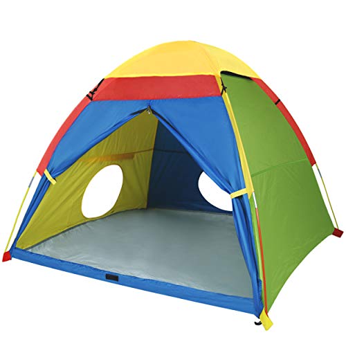 Mount Rhino Kids Play Tent & Playhouse-60”x60”x47” Kids Pop Up Tent Children Camping Playhouse Indoor Outdoor Play Tents for Boys Girls Large Space Kids Tents with Rainfly Perfect Kid’s Gift