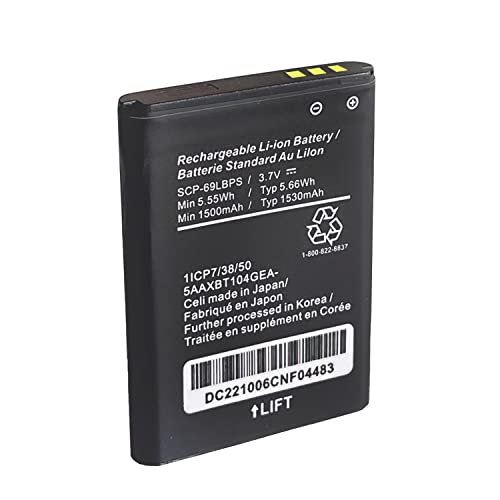 oliadeo SCP-69LBPS Replacement Battery, for Kyocera DuraXV LTE E4610 DuraXV E4520 DuraXA E4510 DuraXE E4710 E4281 SCP-63LBPS Battery