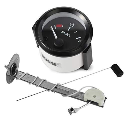 RUPSE Fuel Gauge Sending Unit - High Precision 10mm Sensor Long Life Stainless Steel Body Easy to Read Backlight Simple Installation Suitable (52mm (2'))