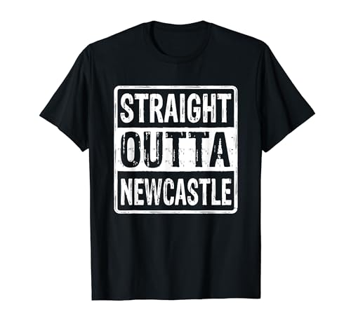 Straight Outta Newcastle Geordie Fan Football Newcastle T-Shirt