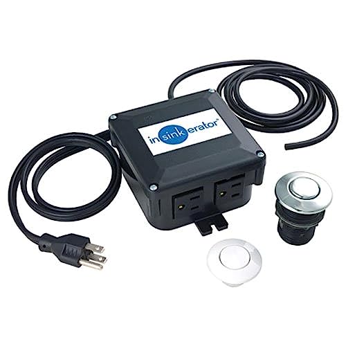 InSinkErator STS-00 Dual SinkTop, Chrome & White Sink Top Switch, Single Outlet