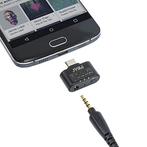 Syba 96 Khz 24 Bit DAC USB-C Tupe C Audio Sound Adapter to 3.5mm Headphone Amplifier 3 Level Eq SD-AUD20223