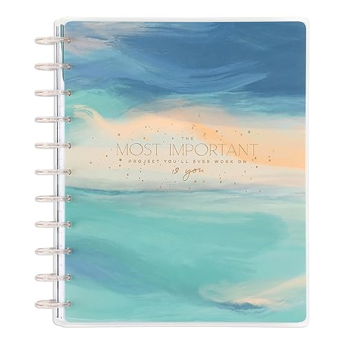 Happy Planner 2024 Daily Planner, Disc-Bound 12-Month Daily, Weekly, and Monthly Planner, January–December 2024, Big Planner, Stress Management Layout, Calm Life Theme, 8 1/2 Inches by 11 Inches