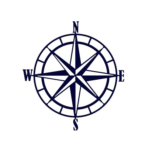Nautical Compass Rose Metal Wall Art