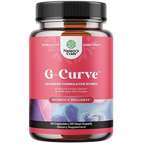 Natures Craft G-Curve Butt and Breast Enhancement Pills - Herbal Enhancer May Support Body Sculpting Curves with Saw Palmetto Extract Horny Goat Weed for Women *Results Vary 60 Count