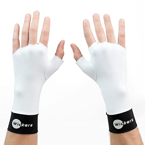 Wickers Lacrosse Glove Liners (Medium, White)