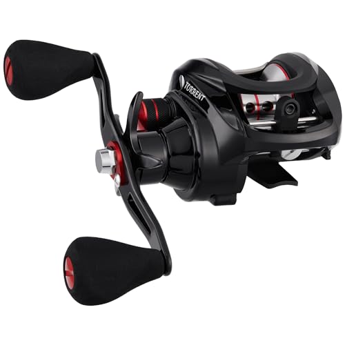 Piscifun Torrent Baitcaster Fishing Reel, 18LB Carbon Fiber Drag, Magnetic Braking System Baitcasting Reel, 7.1:1 Gear Ratio Innovative Low Profile Casting Reel, Right Handed