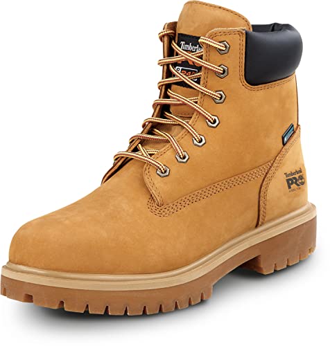 Timberland PRO 6IN Direct Attach Men's, Wheat, Steel Toe, EH, MaxTRAX Slip Resistant, WP Boot (11.0 M)