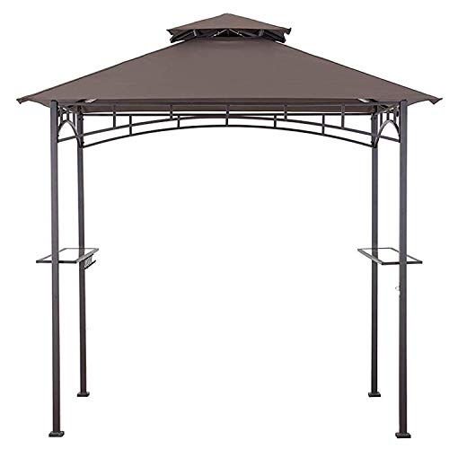 MASTERCANOPY Grill Gazebo Replacement Canopy Top for Model L-GG001PST-F (Brown)