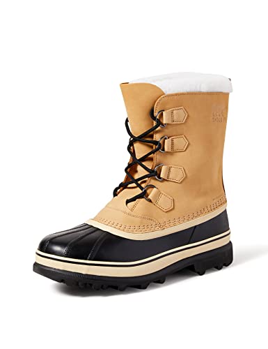 SOREL - Men's Caribou Waterproof Boot for Winter, Buff, 10.5 M US