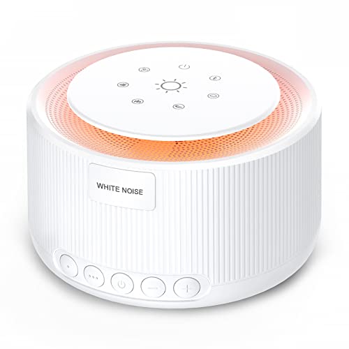 Sound Machine- STYFSCP White Noise Machine with 30 Natural Soothing Sounds 30 Level Volume Light 3 Timer Memory Function, Noise Machine Powered by AC or USB, Sleep Sound Machine for Adults Baby Kids