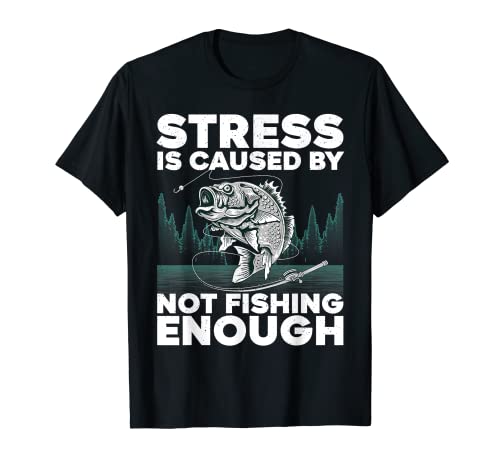 Funny Fishing Design For Men Women Bass Fly Fishing Lovers T-Shirt