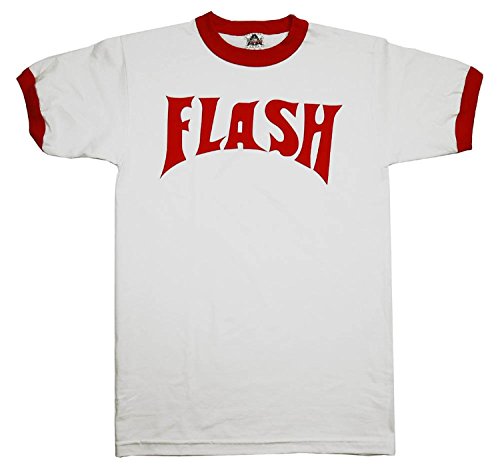 Flash Gordon Logo Red Ringer White T-Shirt Tee