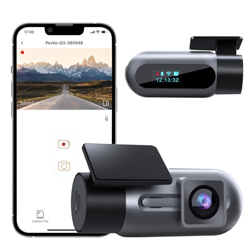ARIFAYZ Dash Cam WiFi FHD 1080P Car Camera, Front Dash Camera for Cars, Mini Dashcams for Cars with Night Vision, 24 Hours Parking Mode, WDR, Loop Recording, G-sensor, APP, Support 128GB Max