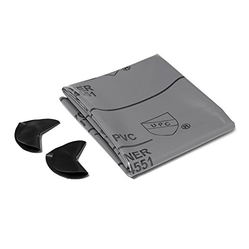 Oatey 41620 PVC Shower Pan Liner Roll and Kit (2 Corner Dams) 40 Mil Thickness 5' x 6', Gray