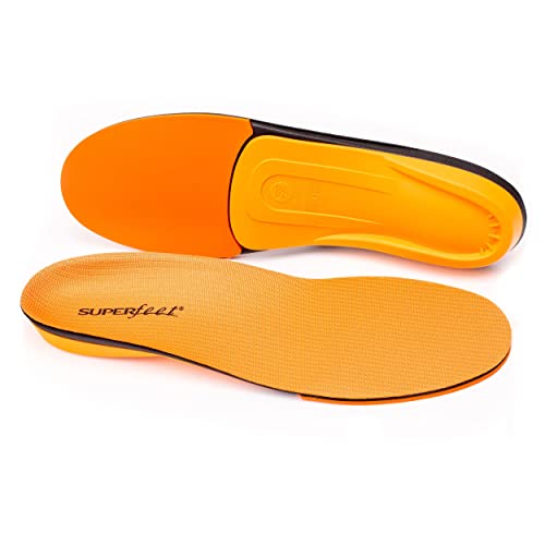 Superfeet All-Purpose High Impact Support Insoles (Orange) - Trim-To-Fit Orthotic Arch Support Shoe Inserts - Professional Grade - Men 11.5-13 / Women 12.5-14