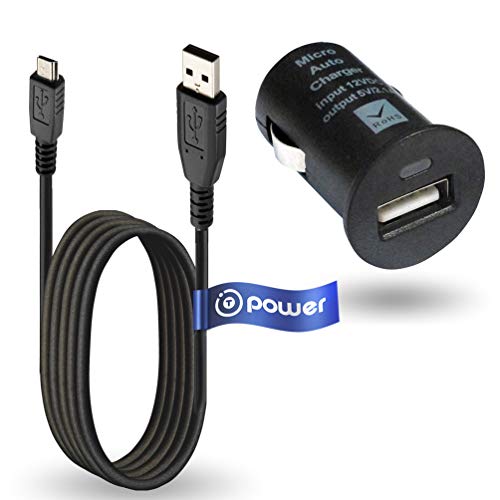 T-Power AC DC Car Charger for Magellan Maestro Roadmate GPS Replacement Auto Boat adpater + USB Data Charge Sync Cable Power Supply Cord Plug Spare