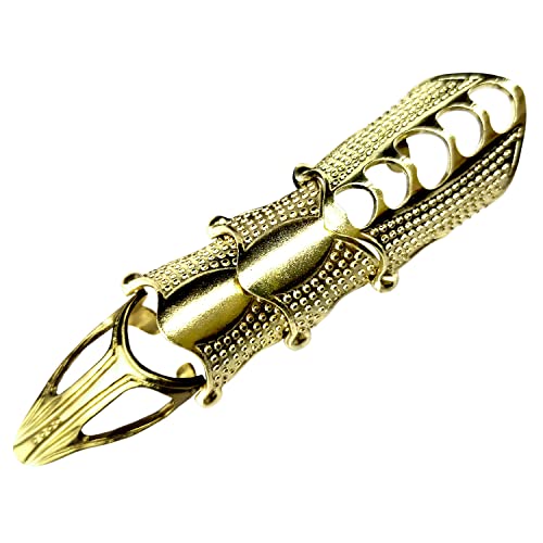 1 X Cosplay Dangan Ronpa Super 2 Gothic Celestia Punk Finger Bone Ring (Bronze)