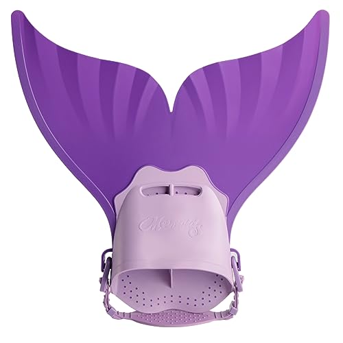 Mskseciy Mermaid Monofin Adjustable Swim Fins for Girls Mermaid Tail Swimsuits
