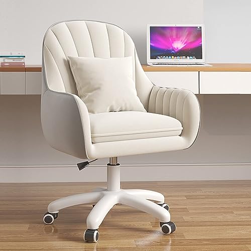 Home Office Desk Butterfly Chair with Mid-Back Upholstered Modern Tufted Computer Task Chair Swivel Height Adjustable Velvet Accent Chair………