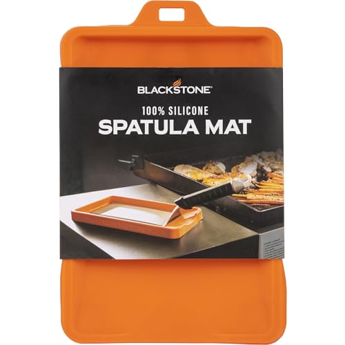 Blackstone 5097 Silicone Spatula Mat for Laddle, Serving Spoon Drip Pad & Grill Utensil Holder for Kitchen, Stovetop, Cooking & Countertop-Heat Resistant, Non Slip, Heavy Duty & Utensils Keeper large