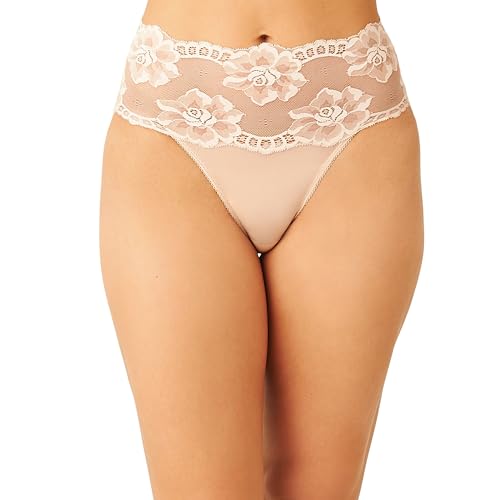 Wacoal Women's Light and Lacy Hi Cut Panty, Rose dust, Large