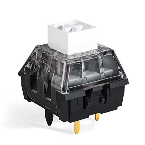 DRAOZA Kailh Box White V2 Switch for Mechanical Gaming Keyboard, 5 Pin Clicky Switch （Box V2 White,108PCS）