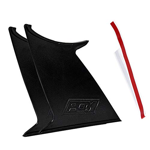 PQY 2PCS Spoiler Wing Stabilizer for 2015-2019 Subaru WRX STi Sedan Spoiler Wing Stiffi Support Rally with PQY Logo
