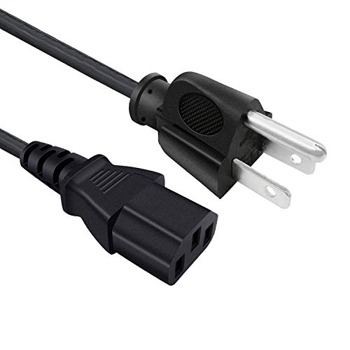 Saireed UL Listed 3 Prong Power Cord for KRK Rokit 5 6 8 RP6G3-NA RP5G2 RP6G2 RPG2 RP8G2 VXT8 VXT6 VXT4 Studio Monitor Subwoofer Power Cord 8ft IEC C13 AC Cable Replacement