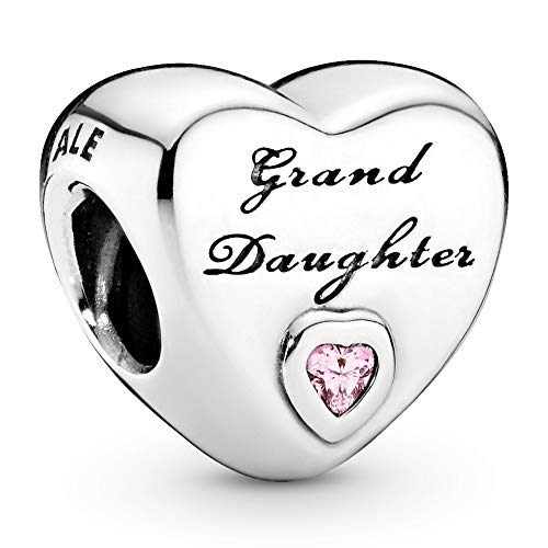 Pandora Jewelry Granddaughter's Love Charm - Compatible Moments - Sterling Silver Charm with Cubic Zirconia