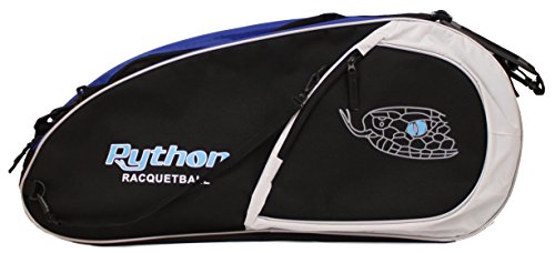 Python Deluxe '3R' (3 Racquet) Racquetball Bag Series (Black/Blue)